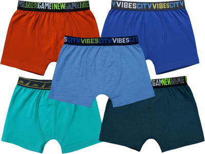 Miracles Of Cotton Castles Brief For Boys(Multicolor Pack of 5)