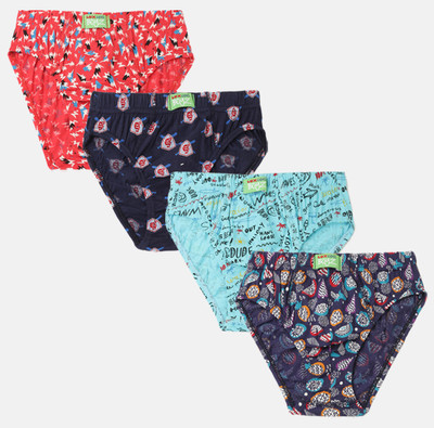 LUX cozi Brief For Boys(Multicolor Pack of 4)