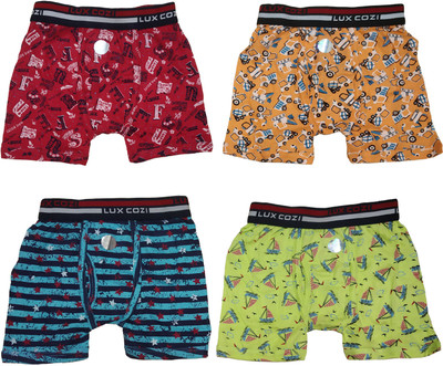 LUX cozi Brief For Boys(Multicolor Pack of 4)