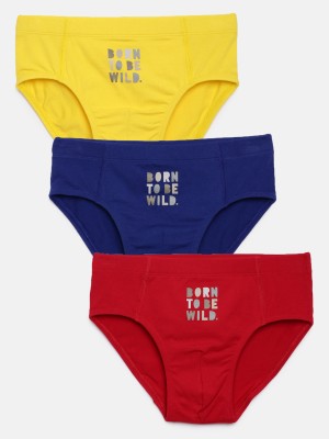 Mackly Brief For Boys(Yellow Pack of 3)