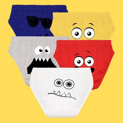 Nusyl Brief For Boys(Multicolor Pack of 5)