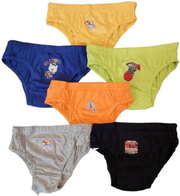 RCK ROCKERS Brief For Boys(Multicolor Pack of 6)