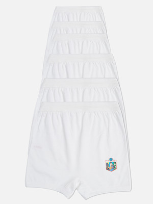Red Rose Brief For Boys(White Pack of 6)
