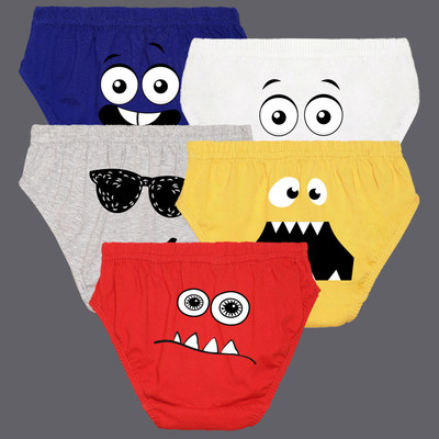 Nusyl Brief For Boys(Multicolor Pack of 5)