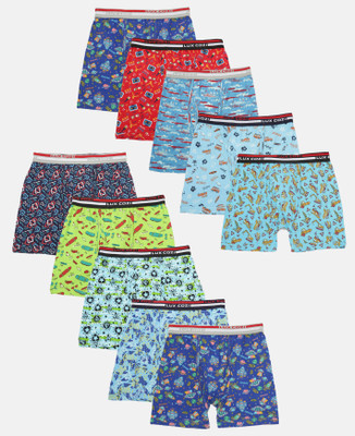 LUX cozi Brief For Boys(Multicolor Pack of 10)