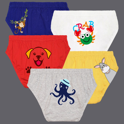 Nusyl Brief For Boys(Multicolor Pack of 5)
