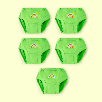 Superbottoms Brief For Baby Boys(Light Green Pack of 5)