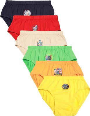 Red Rose Brief For Boys(Multicolor Pack of 6)