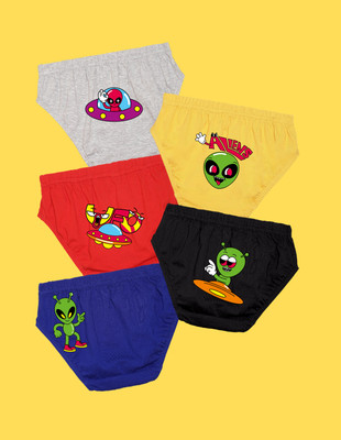 Nusyl Brief For Boys(Multicolor Pack of 5)
