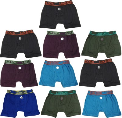LUX cozi Brief For Boys(Multicolor Pack of 10)