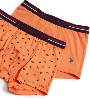 U.S. POLO ASSN. Brief For Boys(Orange Pack of 3)