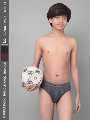 Dollar Bigboss Brief For Boys(Multicolor Pack of 3)
