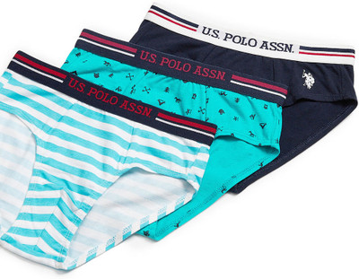 U.S. POLO ASSN. Brief For Boys(Multicolor Pack of 3)
