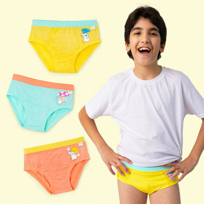Superbottoms Brief For Boys(Multicolor Pack of 3)