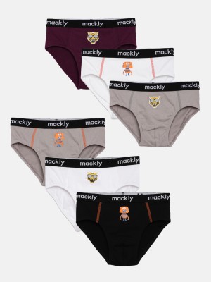 Mackly Brief For Boys(Multicolor Pack of 6)