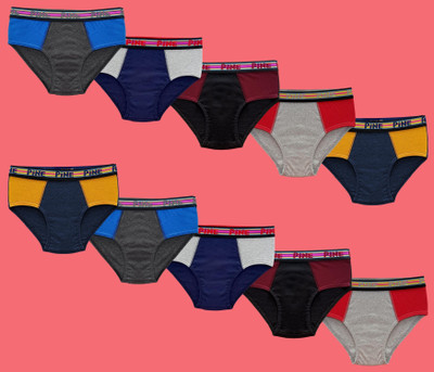 Pine Brief For Boys(Multicolor Pack of 10)