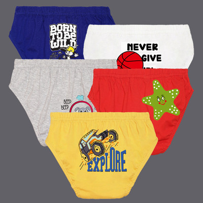 Nusyl Brief For Boys(Multicolor Pack of 5)