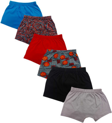 Red Rose Brief For Boys(Multicolor Pack of 6)