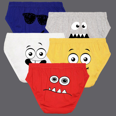 Nusyl Brief For Boys(Multicolor Pack of 5)