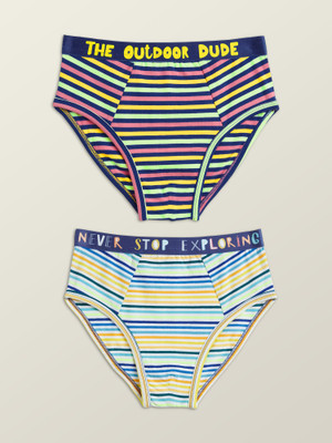 XY Life Brief For Boys(Multicolor Pack of 2)