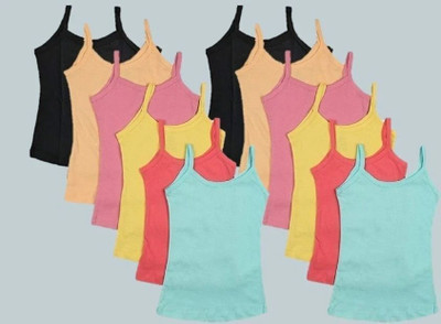 SaiB Camisole For Girls(Multicolor, Pack of 12)