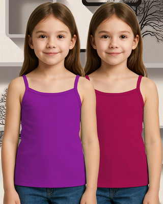 Samvar Camisole For Baby Girls(Multicolor, Pack of 2)