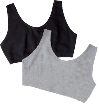 BRAAFEE Camisole For Girls(Black, Pack of 2)