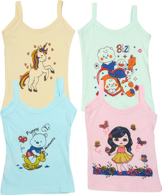 Parilux Camisole For Baby Girls(Multicolor, Pack of 4)