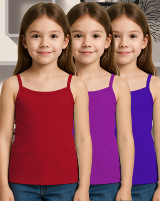 Samvar Camisole For Baby Girls(Multicolor, Pack of 3)
