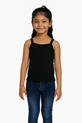 1st RANK Chemise For Baby Girls(Black, Pack of 1)