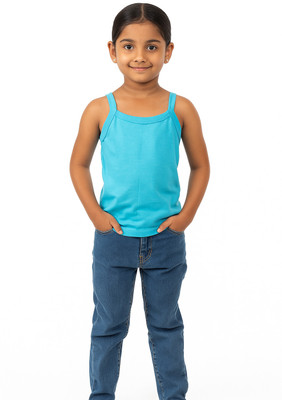 MinMini Chemise For Baby Girls(Light Blue, Pack of 1)