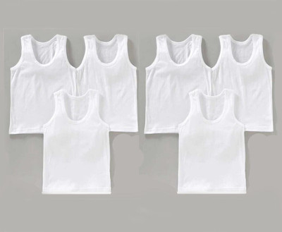 Skayab Fashion Camisole For Baby Girls(White, Pack of 6)