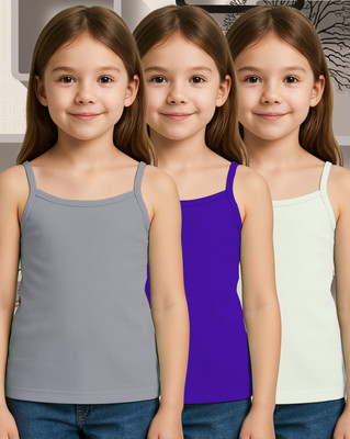 Aamarsh Camisole For Baby Girls(Multicolor, Pack of 3)