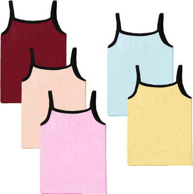 Kidzkloset Camisole For Girls(Multicolor, Pack of 5)