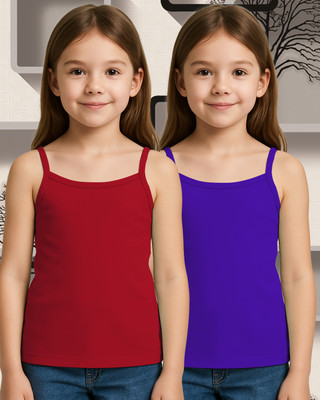 Beach Curve Camisole For Baby Girls(Multicolor, Pack of 2)