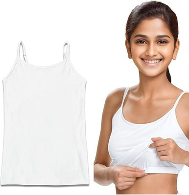 KIKWIT Camisole For Girls(White, Pack of 1)