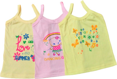 SuperHugs Camisole For Baby Girls(Multicolor, Pack of 3)