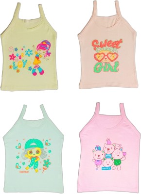 Sky Heights Camisole For Baby Girls(Multicolor, Pack of 4)