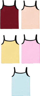 AKIDO Camisole For Girls(Multicolor, Pack of 5)