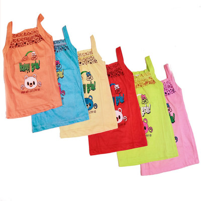 jeneric Camisole For Baby Girls(Multicolor, Pack of 6)