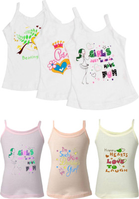 Careplus Camisole For Baby Girls(Multicolor, Pack of 6)