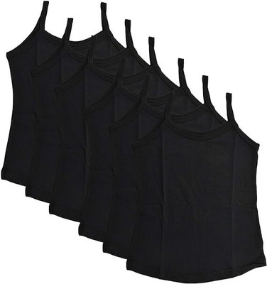 PY HOSIERY Camisole For Baby Girls(Multicolor, Pack of 6)