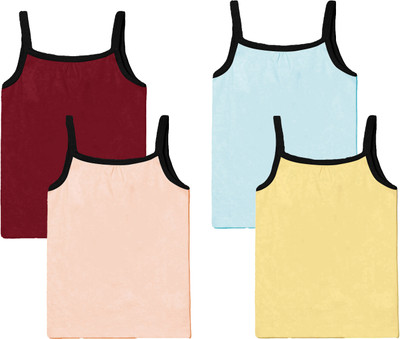 Kidzkloset Camisole For Girls(Multicolor, Pack of 4)