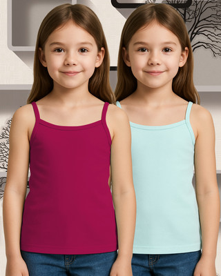 Beach Curve Camisole For Baby Girls(Multicolor, Pack of 2)