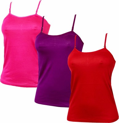 The Window Shop Camisole For Girls(Multicolor, Pack of 3)