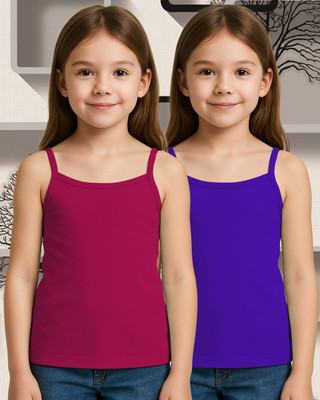 Aamarsh Camisole For Baby Girls(Multicolor, Pack of 2)