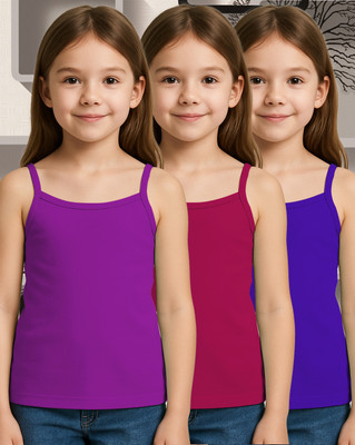 Aamarsh Camisole For Baby Girls(Multicolor, Pack of 3)