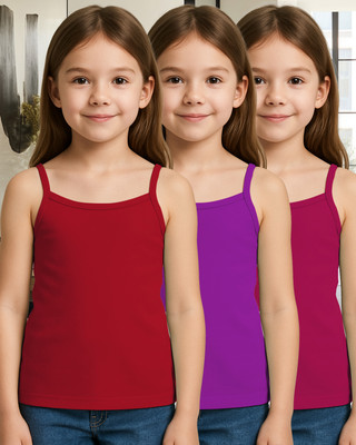 Aamarsh Camisole For Baby Girls(Multicolor, Pack of 3)