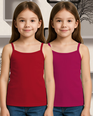 Aamarsh Camisole For Baby Girls(Multicolor, Pack of 2)