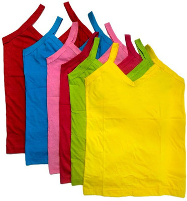 M/S SAHA AND SONS Camisole For Girls(Multicolor, Pack of 6)